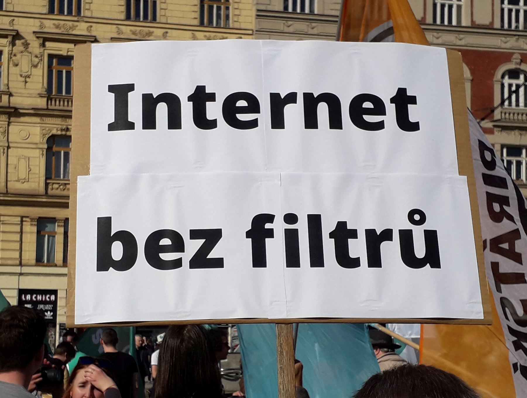 Demo am 23.03.2019 in Prag: „Internet ohne Filter“