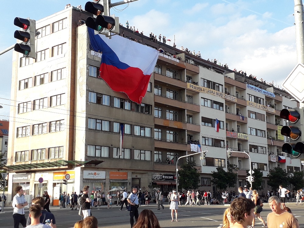 Dieses Gebäude wurde kurzzeitig von den Demonstranten besetzt.