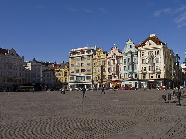 Historische Häuser am Náměstí Republiky