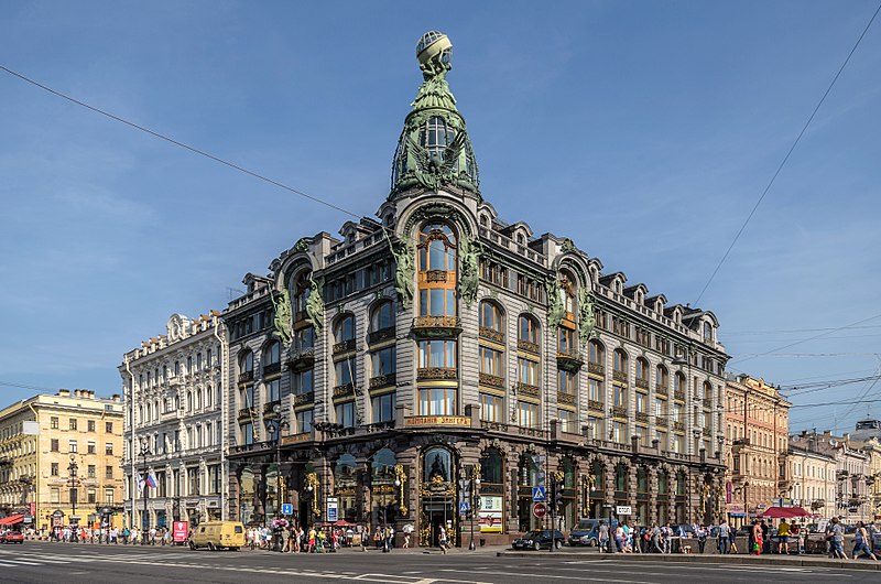 Das historische Singer-Haus in St. Petersburg ist Firmensitz von vk.com