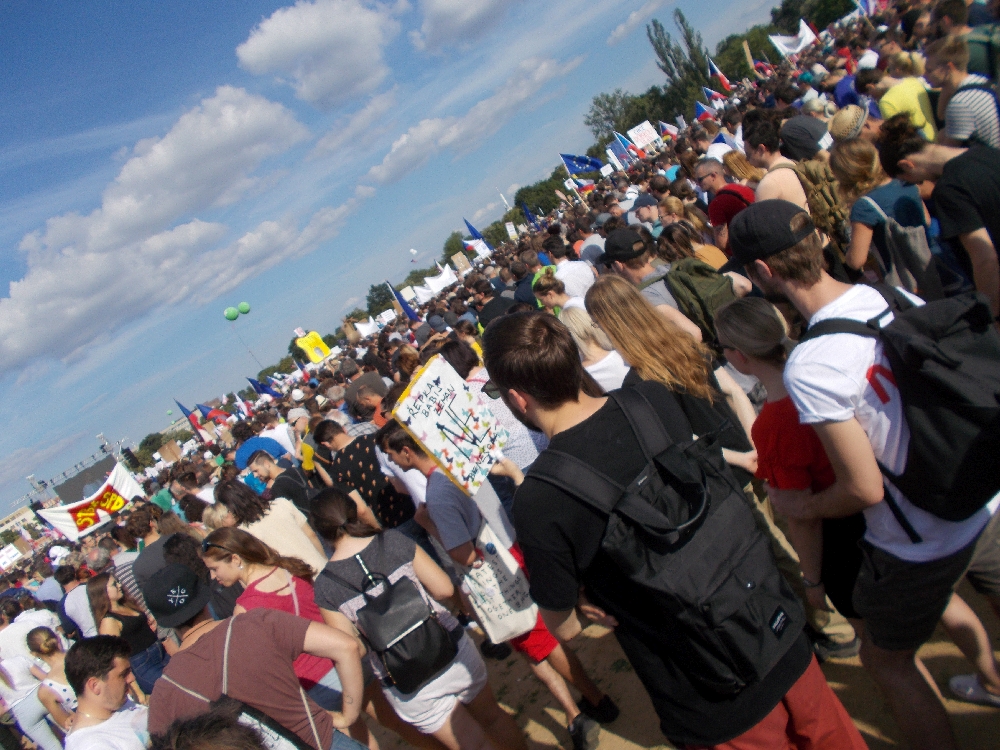 Mehr als 250.000 Menschen fanden sich am 23.06.2019 am Letenská pláň ein.