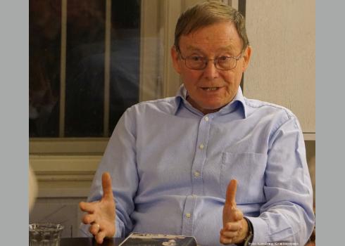 Hans Dieter Zimmermann im Prager Literaturhaus Hans Dieter Zimmermann im Prager Literaturhaus