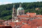 Blick von der Prager Burg auf die Kleinseite mit St. Niklas