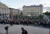 Der Protest fand am Jan-Palach-Platz statt, benannt nach dem Studenten, der sich 1969 aus Protest gegen die sowjetische Besatzung selbst verbrannte.